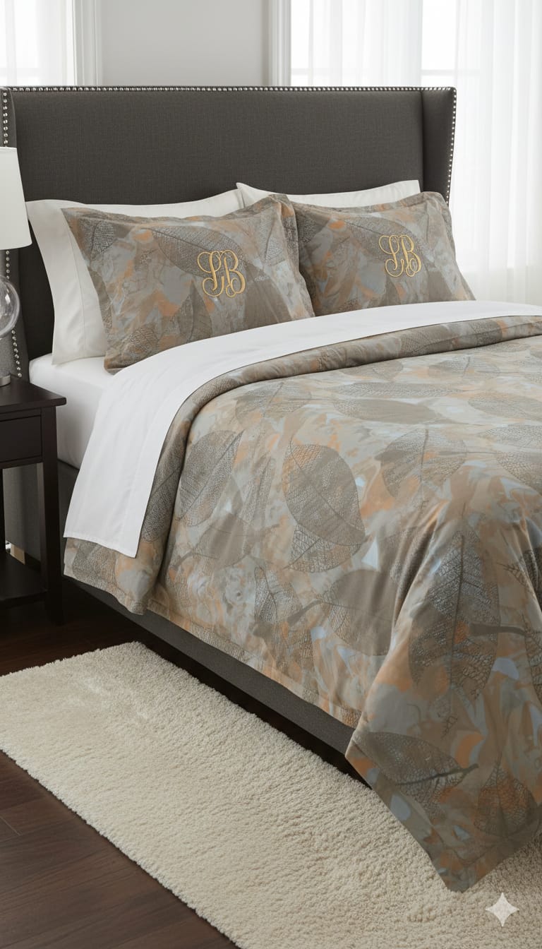 Premium Cotton silk Double Bedsheet with 2 Pillow Covers set – Soft, Breathable & Modern Print - 5