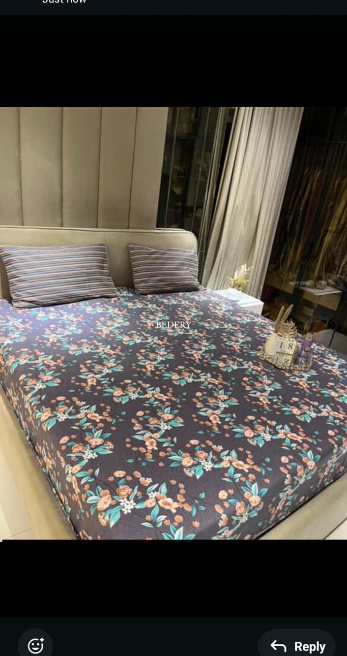 Luxury Fitted Bedsheet with All-Around Elastic – Smooth & Comfortable