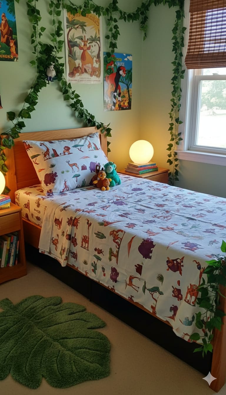 Kids Printed Bedsheet Set – Soft, Colorful & Fun Design
