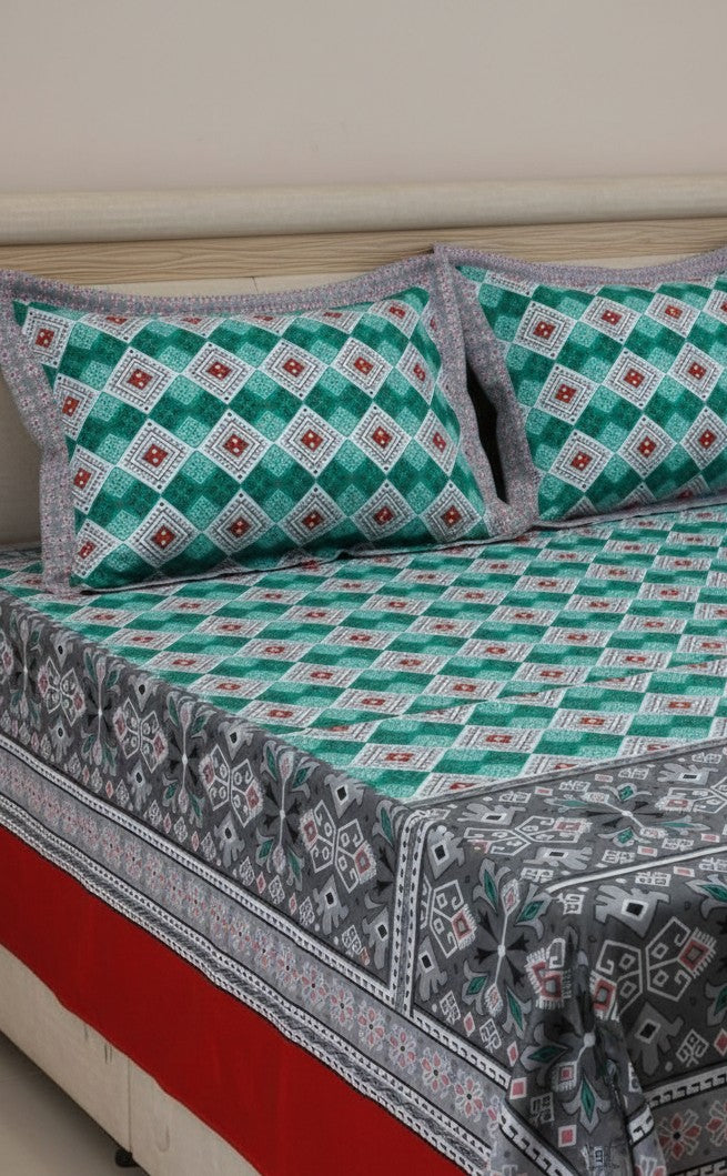 Premium printed sheet 2 pillow design 37