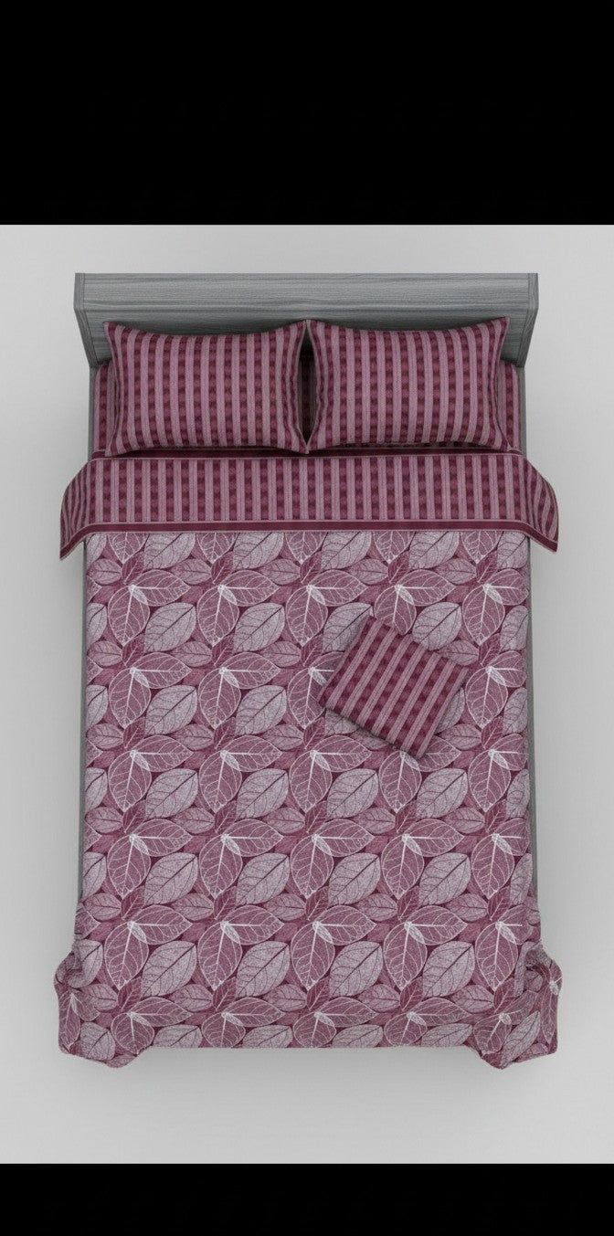 Luxury fitted bedsheet with all around elastic smooth & comfortable