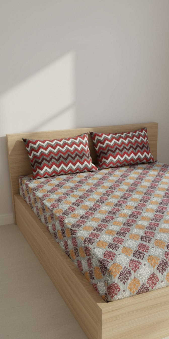 Premium printed sheet 2 pillow design 35